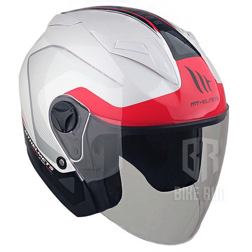 MT BOULEVARD CROSSROAD (WHITE RED) 헬멧