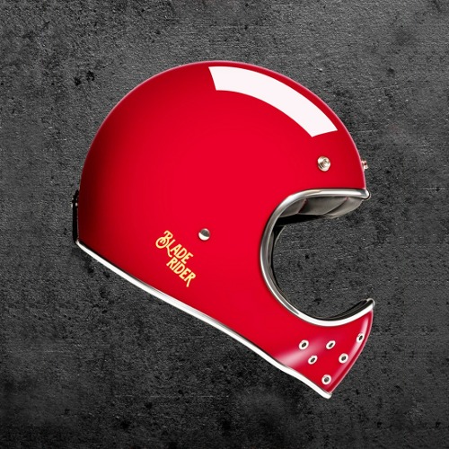 BLADE RIDER ITALIAN RED 블레이드 라이더 이탈리안 레드 풀 페이스 소두핏 클래식 오토바이 바이크 헬멧